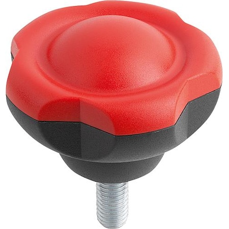 Kipp Five Lobe Grips, external thread, metric K0255.50106X45